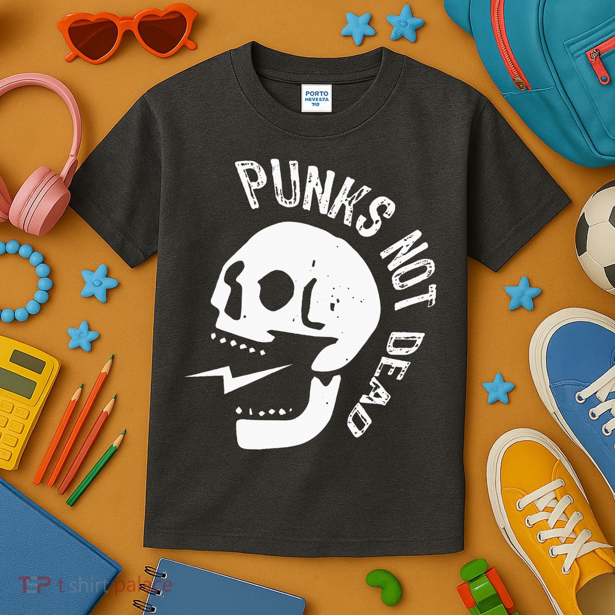 Punks Not Dead Skull Kids T-Shirt