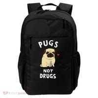Pugs Not Drugs Funny Present For Dog Lover Tee Pets Backpack thumb 0