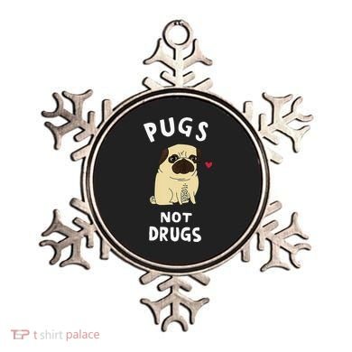 Pugs Not Drugs Funny Present For Dog Lover Tee Pets Ornament