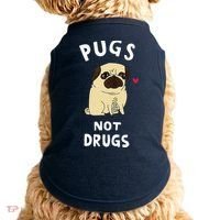 Pugs Not Drugs Funny Present For Dog Lover Tee Pets Doggie Tank thumb 0