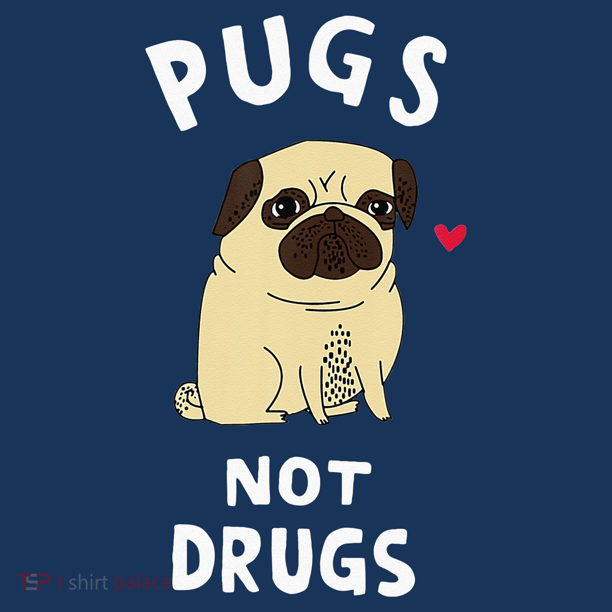 Pugs Not Drugs Funny Present For Dog Lover Tee Pets Women's Hoodie