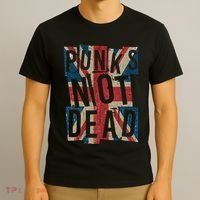 Punks Not Dead Vintage Uk London Flag Punk Is Not Dead T-Shirt thumb 3