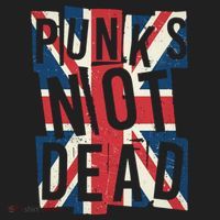 Punks Not Dead British Flag Britain England Women's Sweatshirt thumb 2
