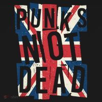 Punks Not Dead British Flag Britain England Long Sleeve Shirt thumb 2