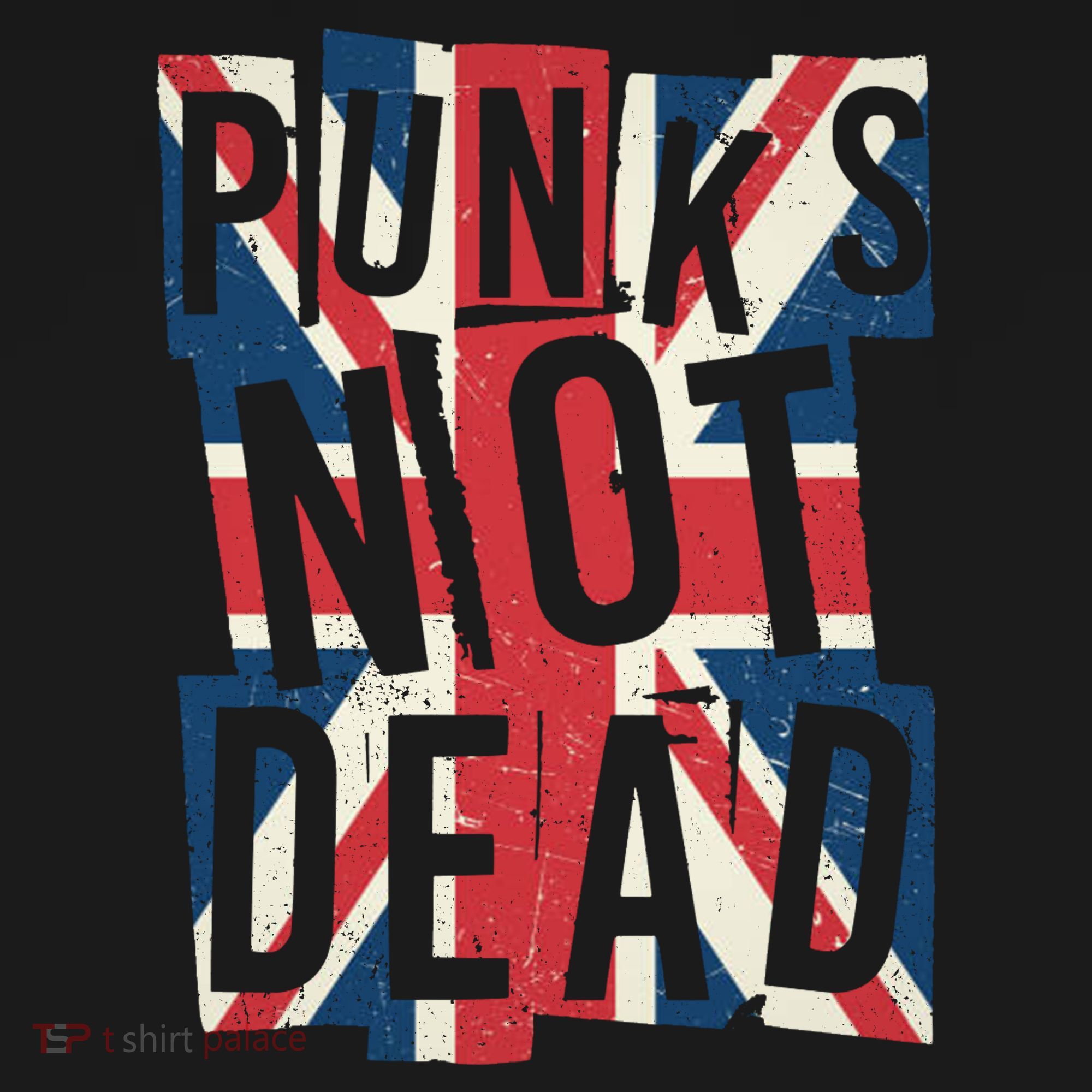 Punks Not Dead British Flag Britain England T-Shirt