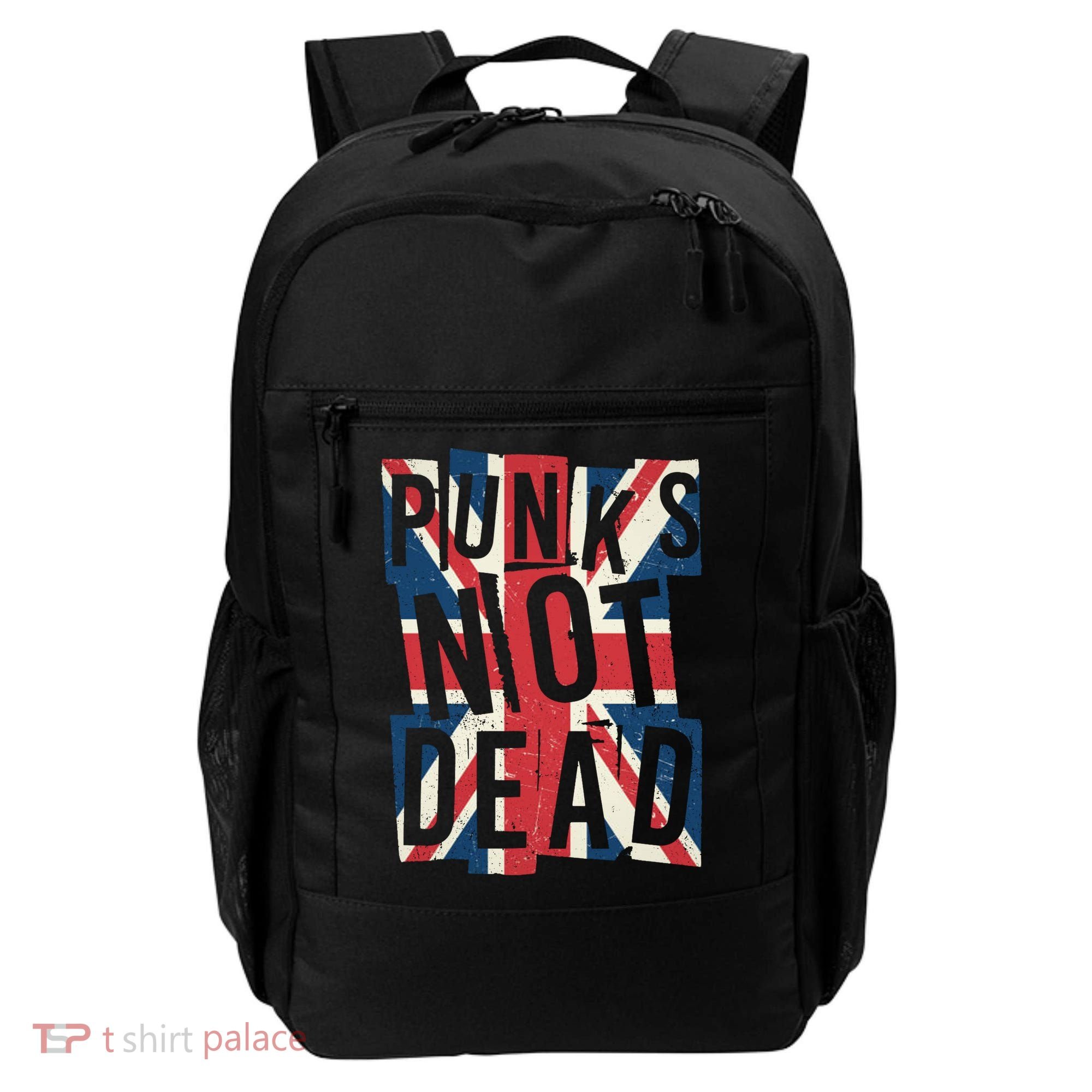 Punks Not Dead British Flag Britain England Backpack