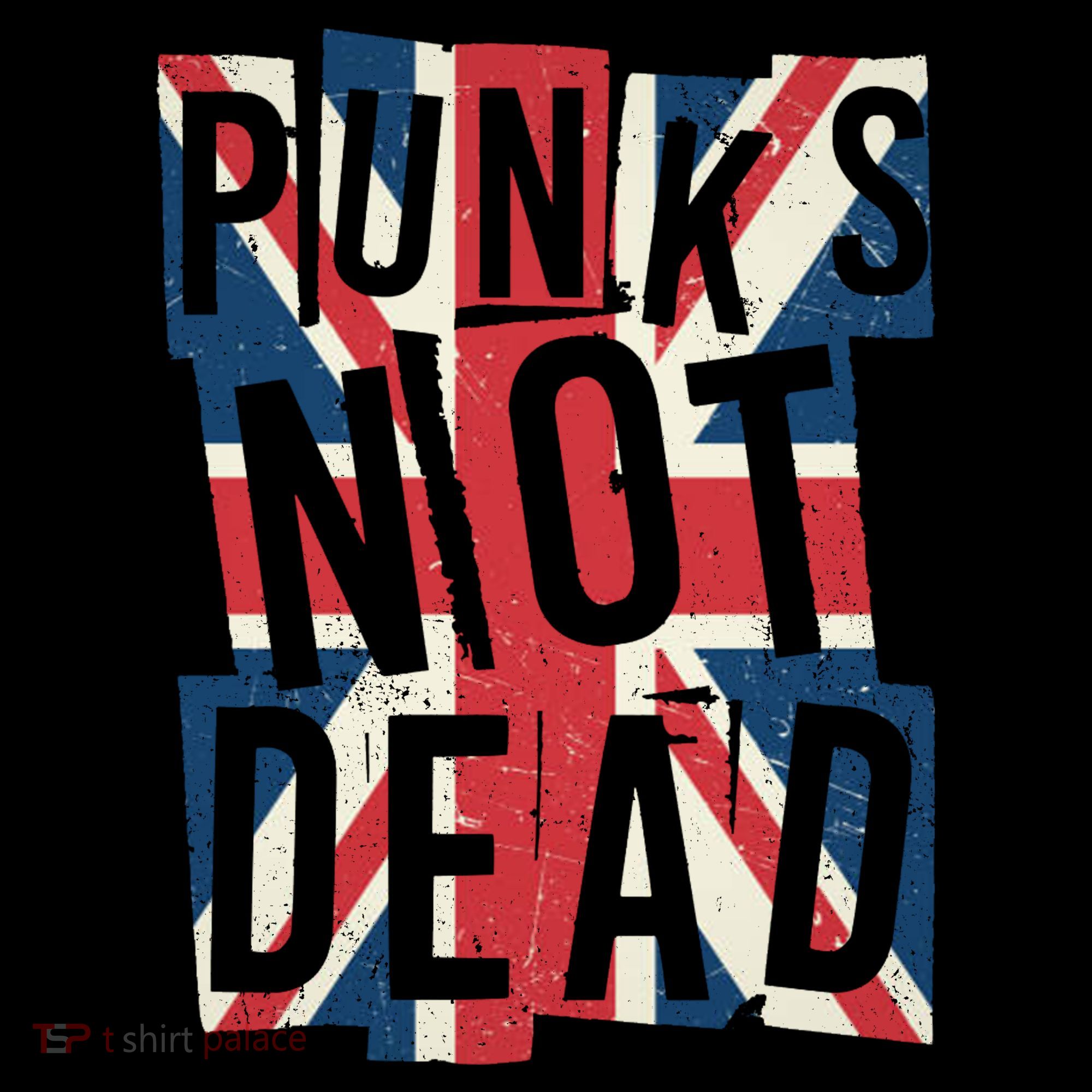 Punks Not Dead British Flag Britain England Bucket Hat