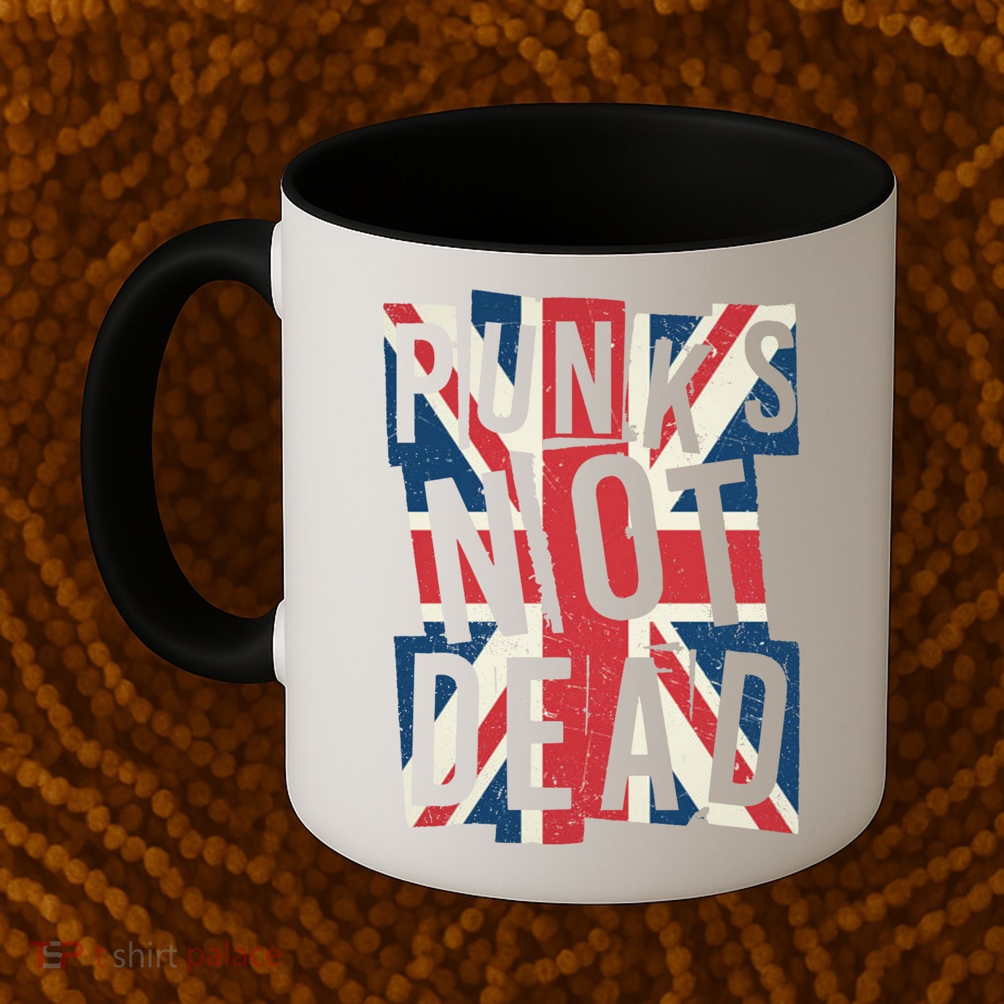 Punks Not Dead British Flag Britain England Coffee Mug