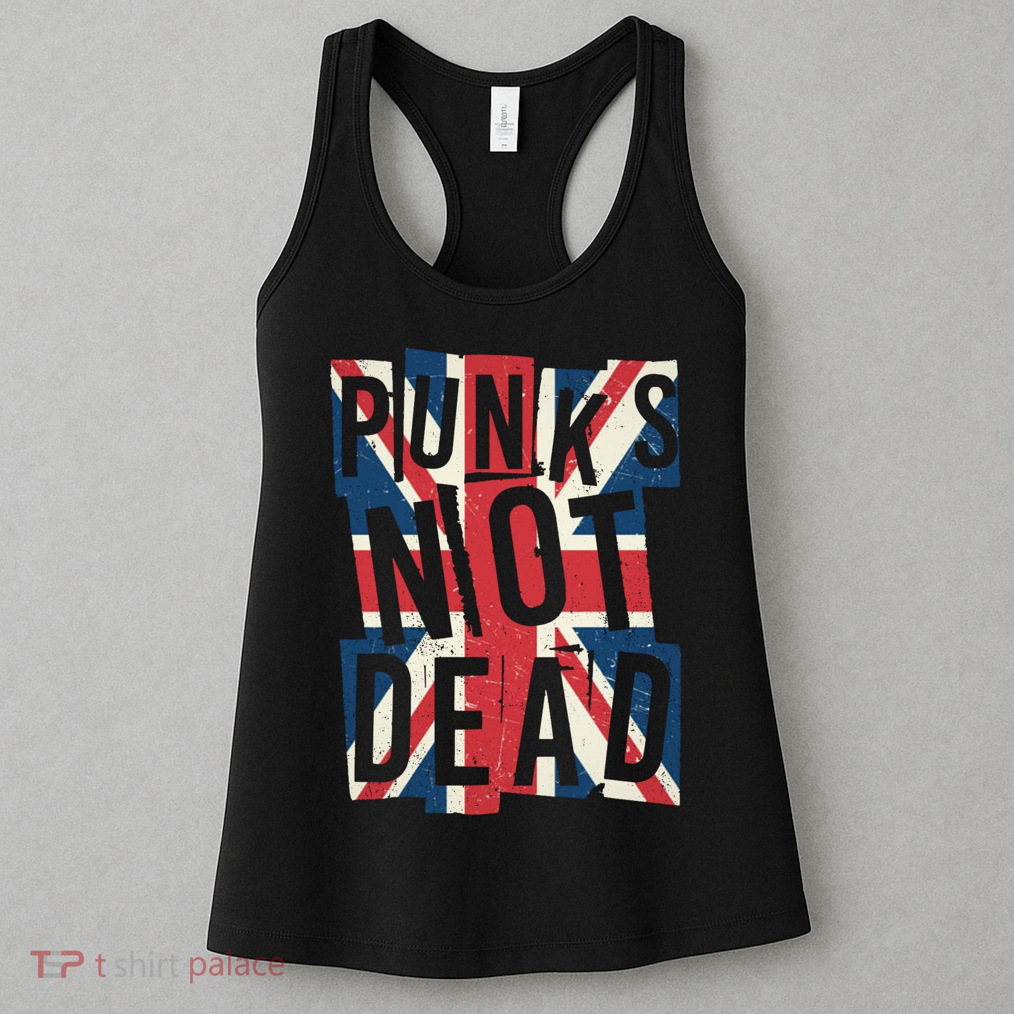 Punks Not Dead British Flag Britain England Women's Tank Top