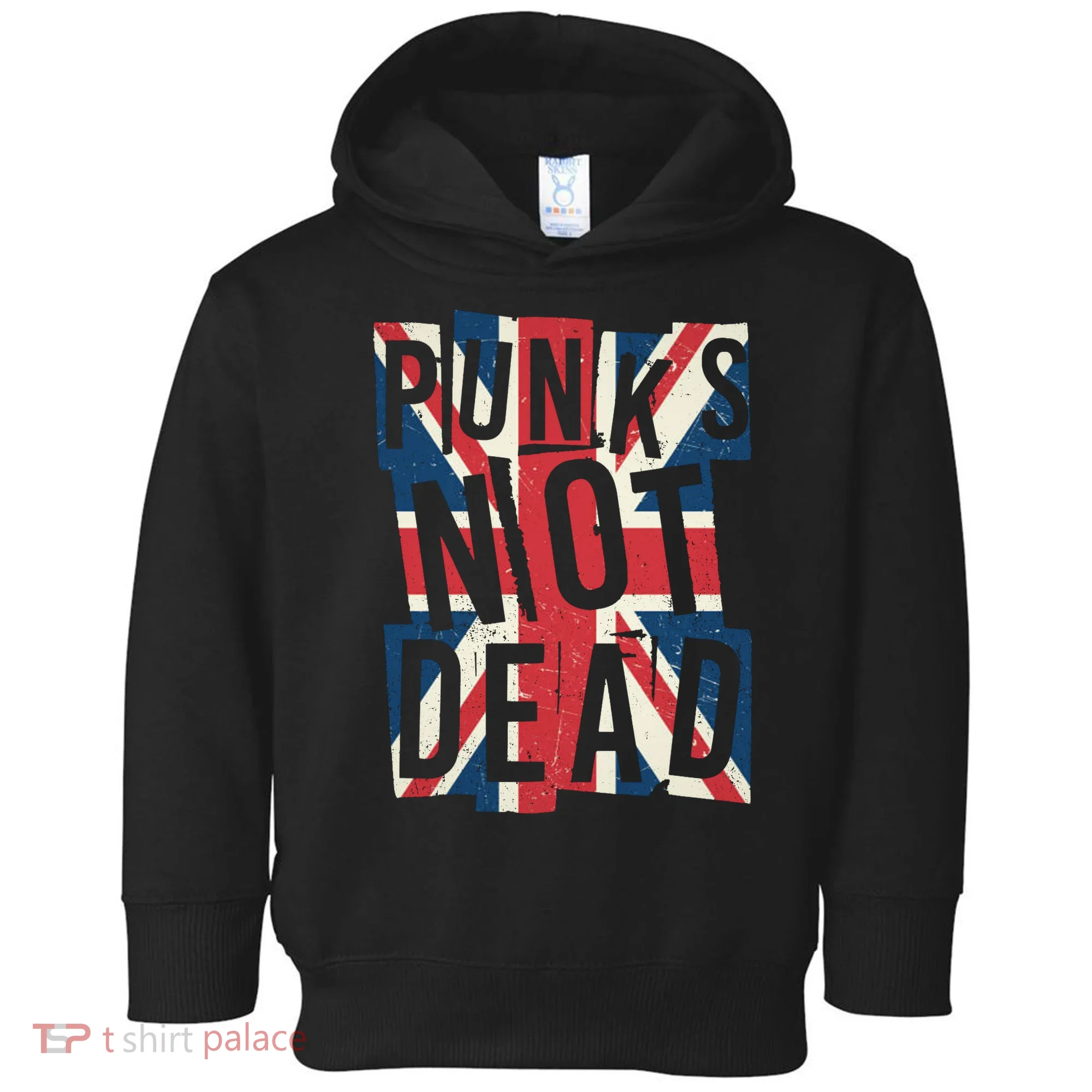 Punks Not Dead British Flag Britain England Toddler Hoodie