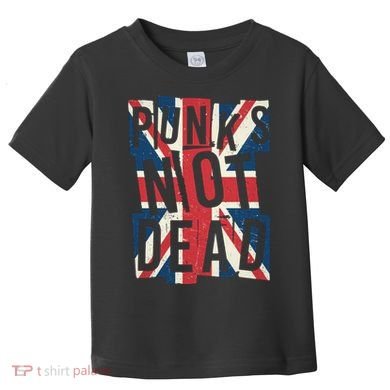 Punks Not Dead British Flag Britain England Toddler T-Shirt
