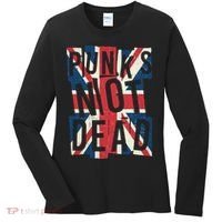 Punks Not Dead British Flag Britain England Women's Long Sleeve Shirt thumb 0