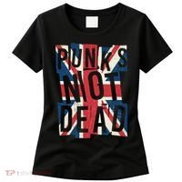 Punks Not Dead British Flag Britain England Women's T-Shirt thumb 0