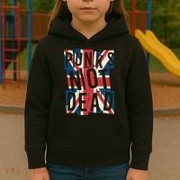 Punks Not Dead British Flag Britain England Kids Hoodie thumb 3