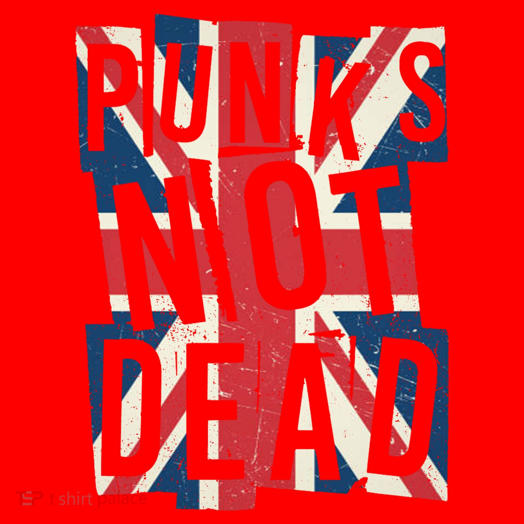 Punks Not Dead British Flag Britain England Santa Hat