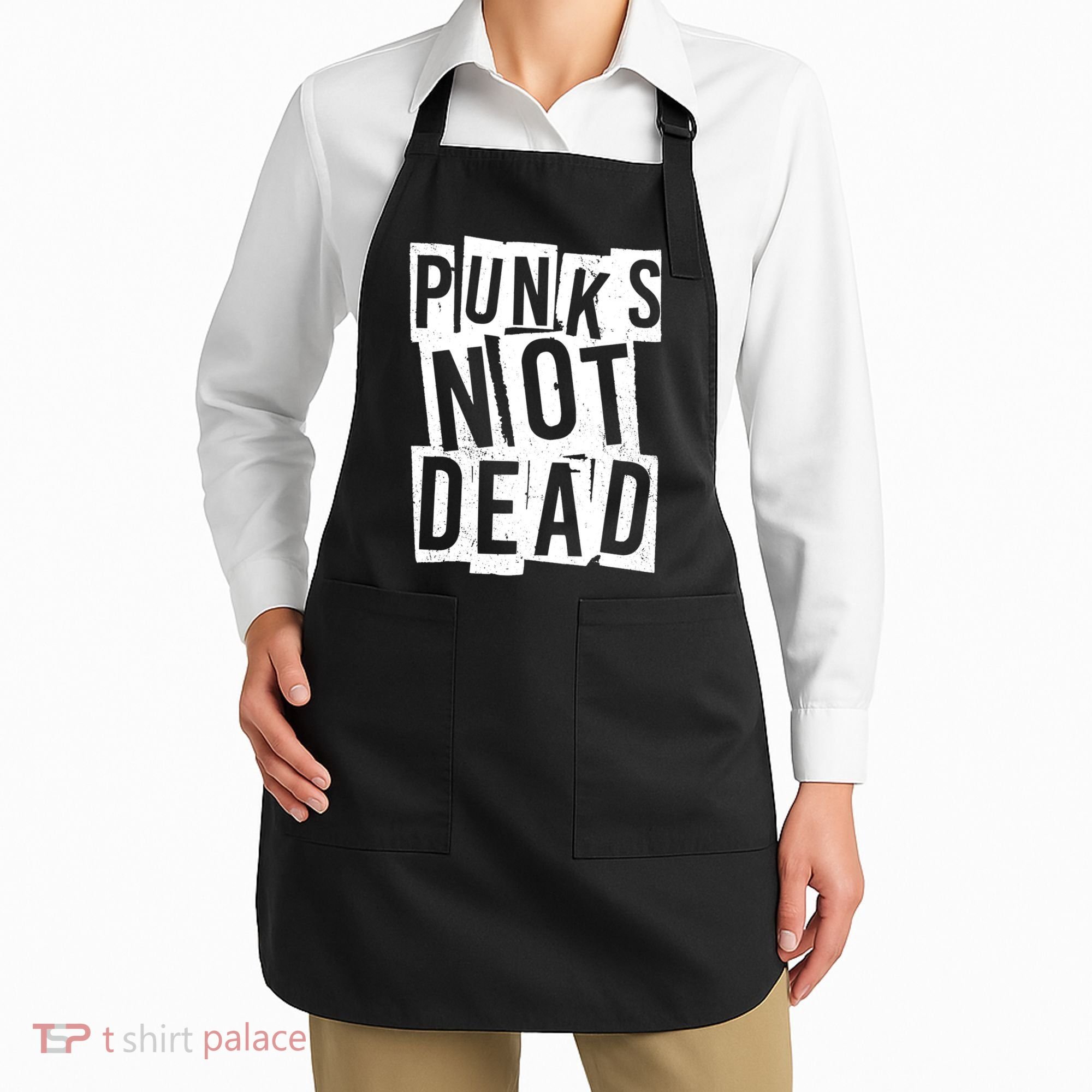 Punks Not Dead Apron