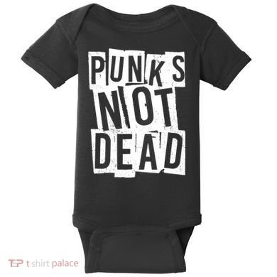 Punks Not Dead Baby Bodysuit