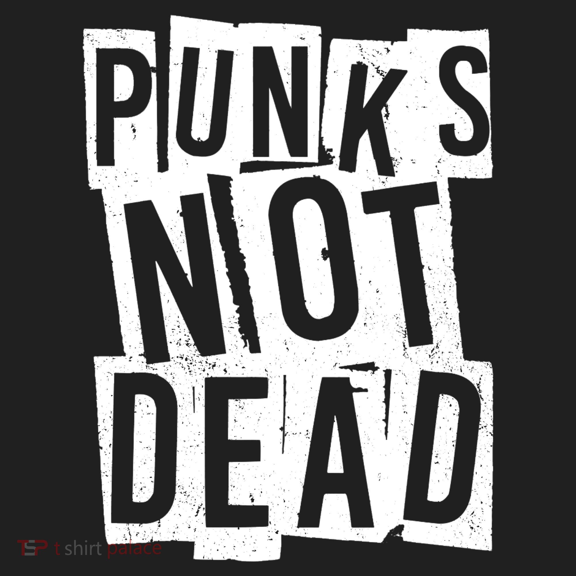 Punks Not Dead Golf Towel