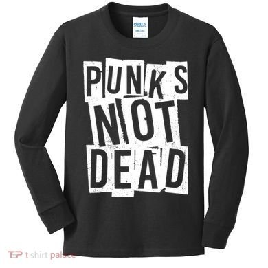 Punks Not Dead Kids Long Sleeve Shirt