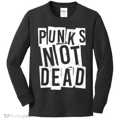 Punks Not Dead Kids Long Sleeve Shirt