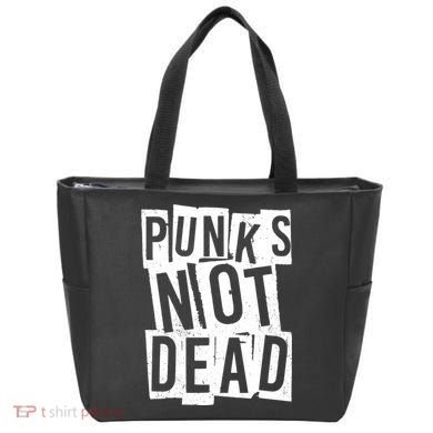Punks Not Dead Tote Bag