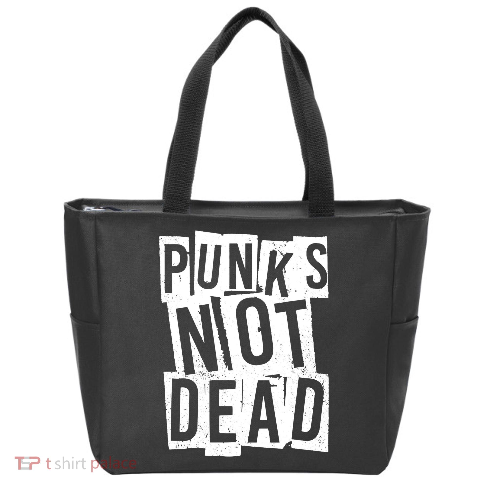 Punks Not Dead Tote Bag