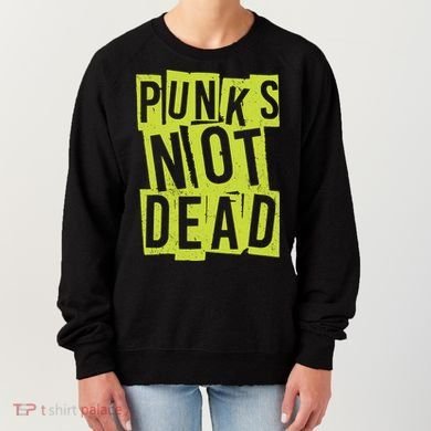 Punks Not Dead Neon Logo Women's Sweatshirt