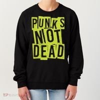 Punks Not Dead Neon Logo Women's Sweatshirt thumb 0