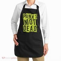 Punks Not Dead Neon Logo Apron thumb 2