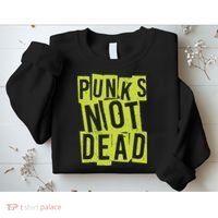 Punks Not Dead Neon Logo Sweatshirt thumb 2