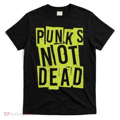 Punks Not Dead Neon Logo T-Shirt