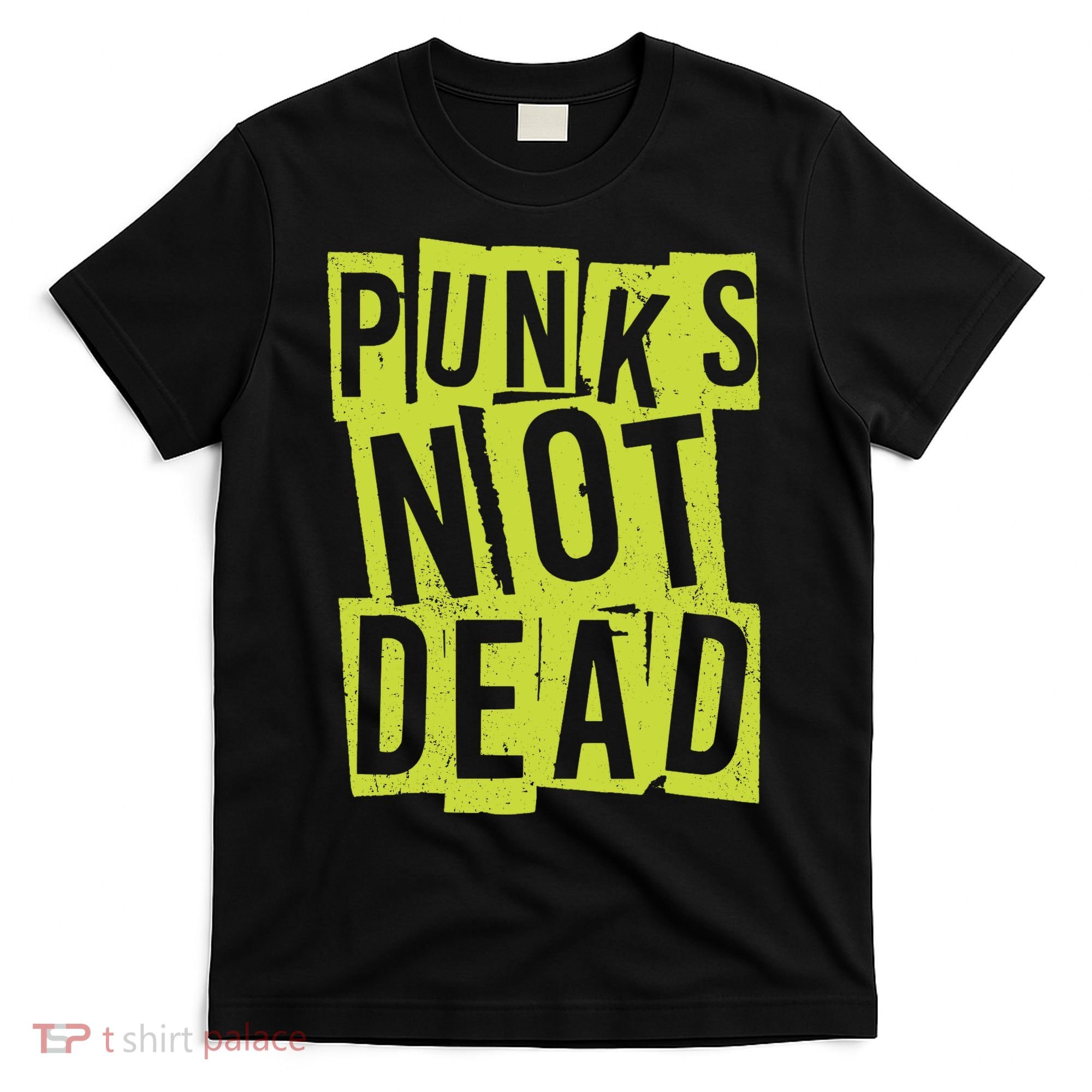 Punks Not Dead Neon Logo T-Shirt