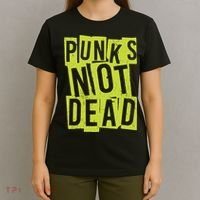 Punks Not Dead Neon Logo T-Shirt thumb 4