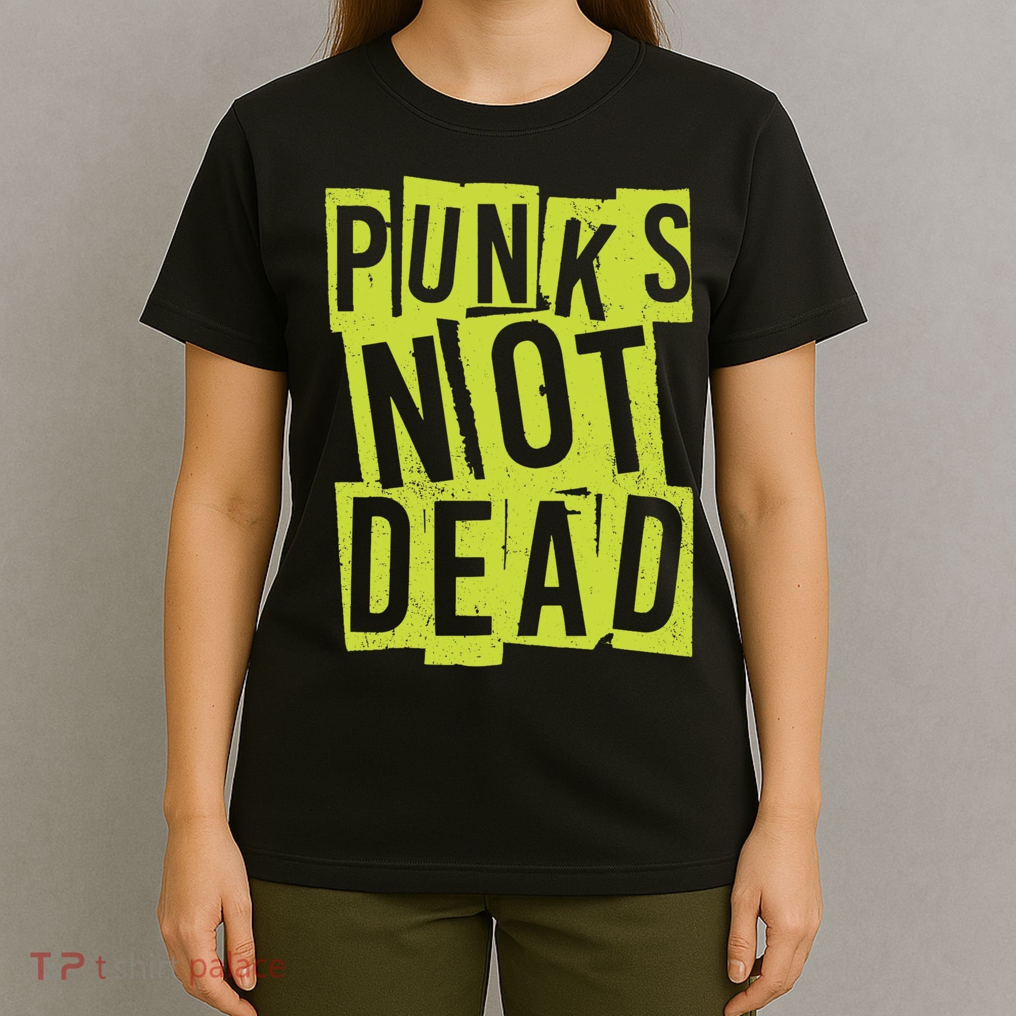 Punks Not Dead Neon Logo T-Shirt