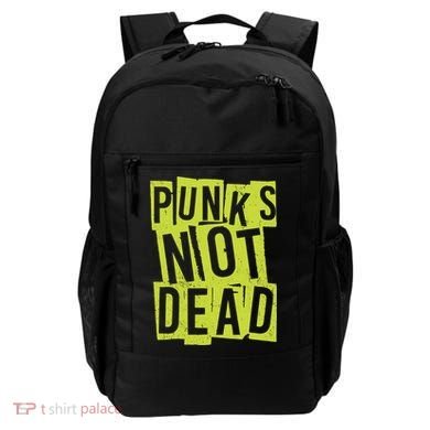 Punks Not Dead Neon Logo Backpack