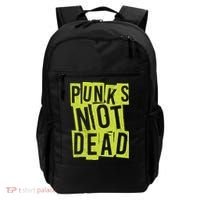 Punks Not Dead Neon Logo Backpack thumb 0
