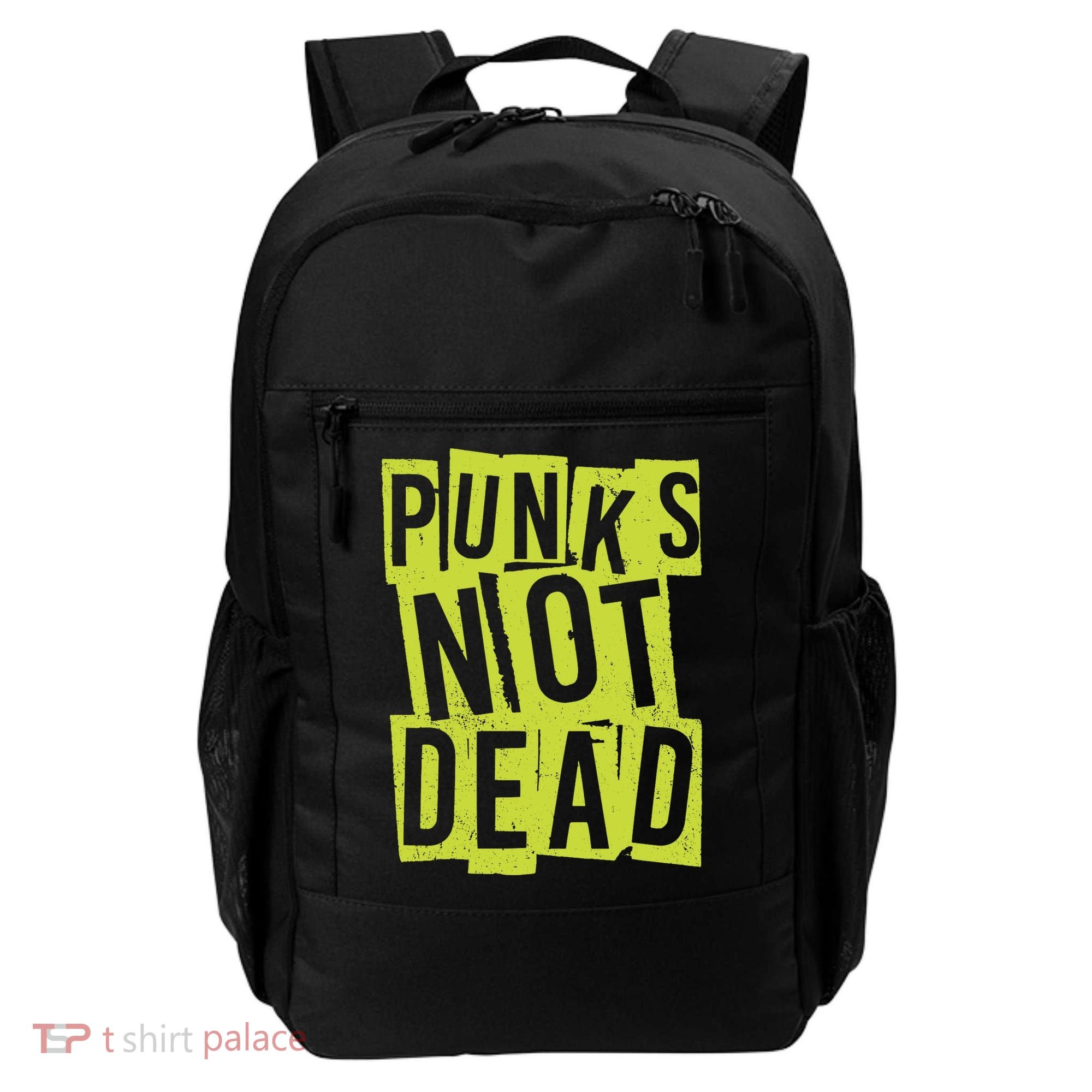 Punks Not Dead Neon Logo Backpack