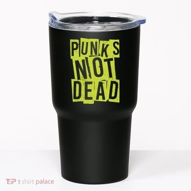 Punks Not Dead Neon Logo Tumbler