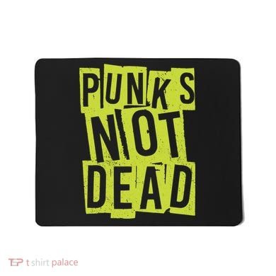 Punks Not Dead Neon Logo Mousepad