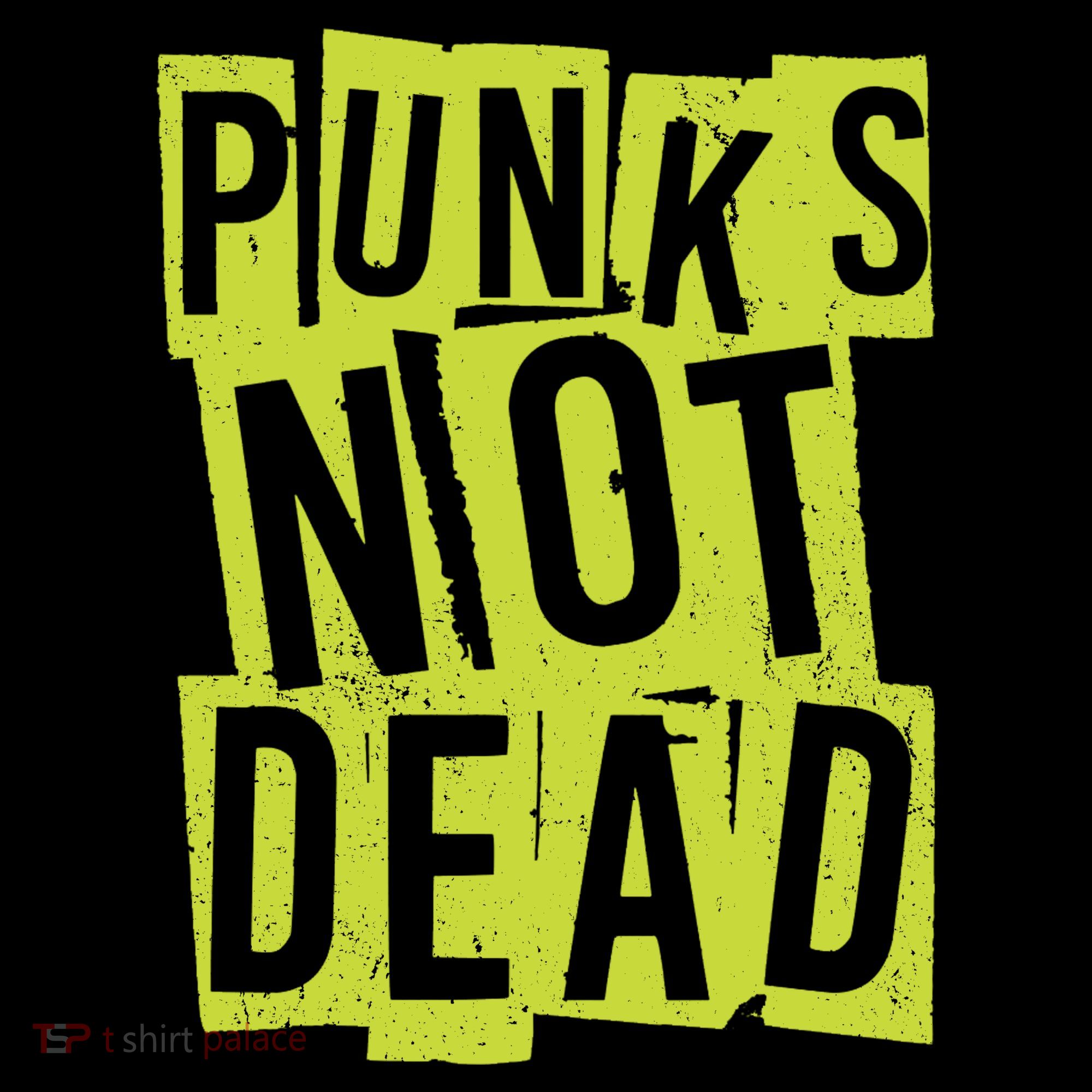 Punks Not Dead Neon Logo Mousepad