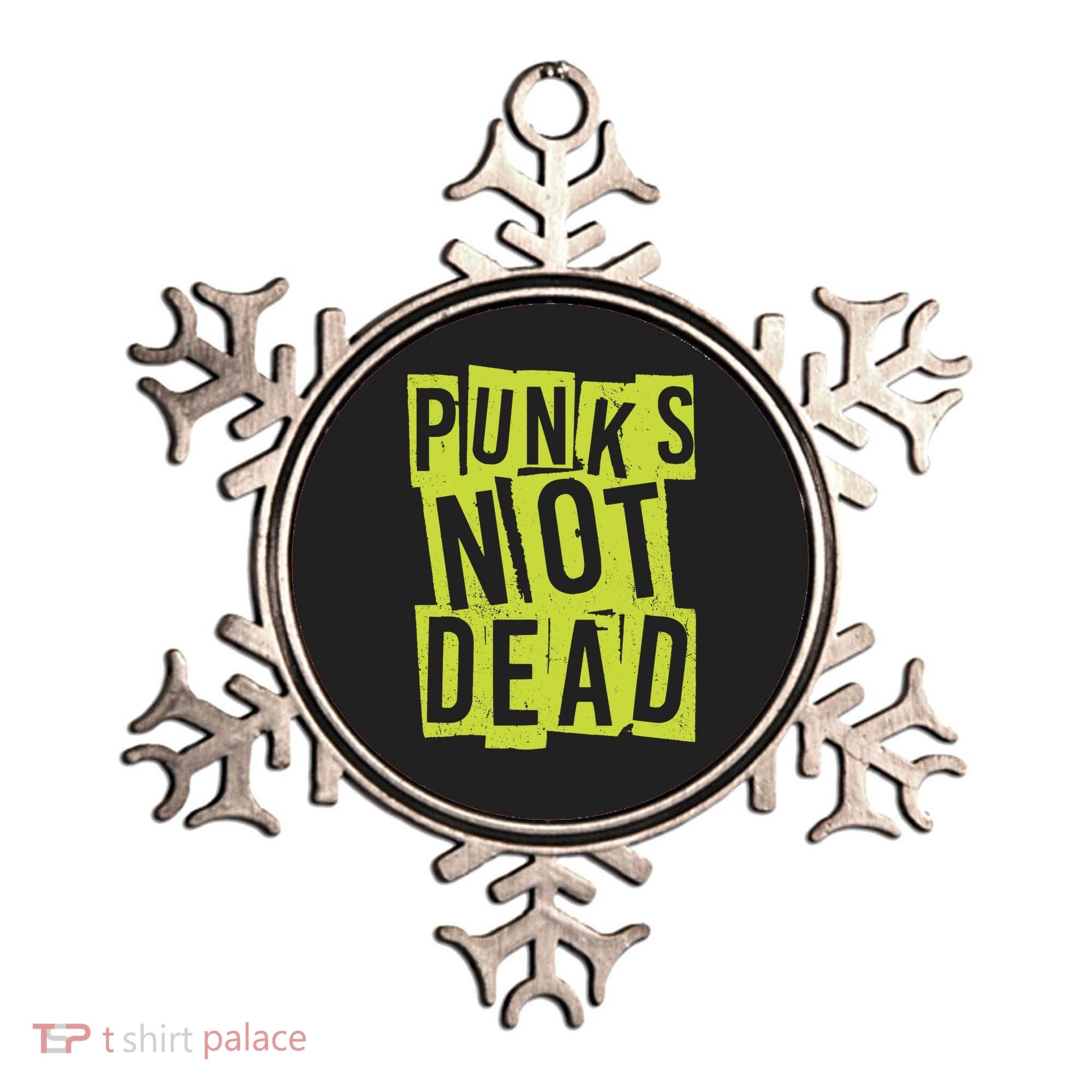 Punks Not Dead Neon Logo Ornament
