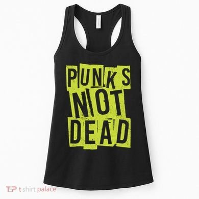 Punks Not Dead Neon Logo Women's Tank Top