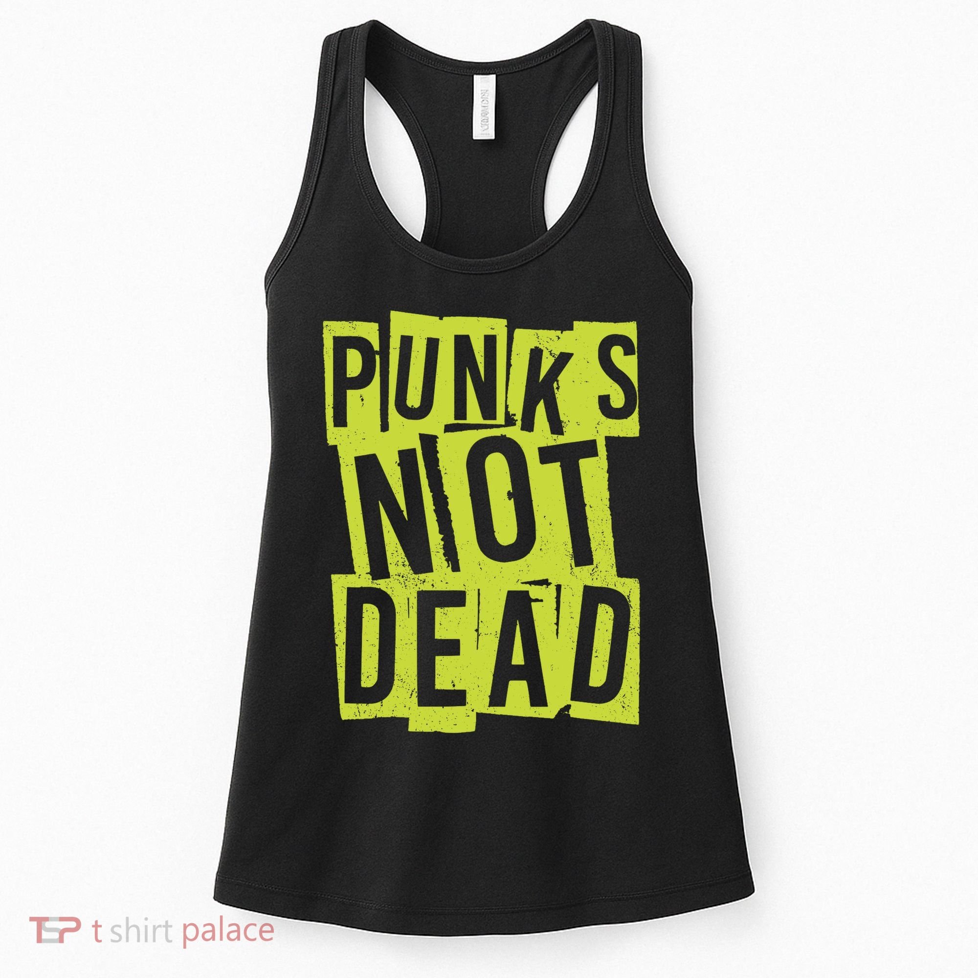 Punks Not Dead Neon Logo Women's Tank Top