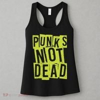 Punks Not Dead Neon Logo Women's Tank Top thumb 3