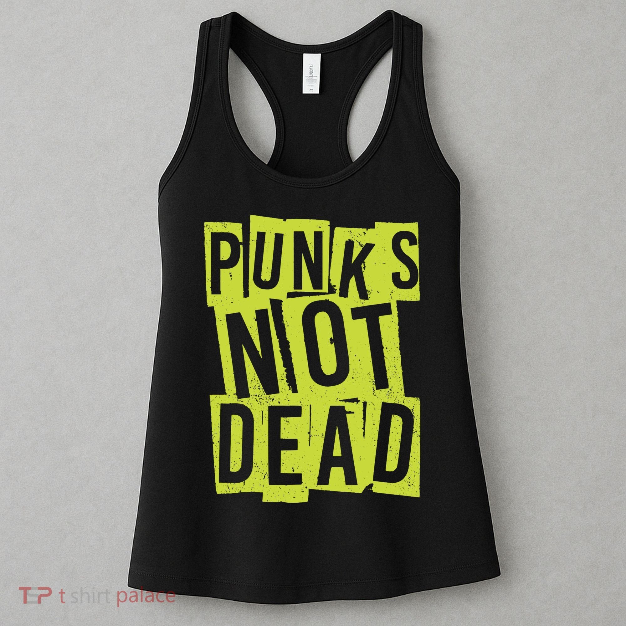 Punks Not Dead Neon Logo Women's Tank Top