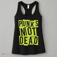 Punks Not Dead Neon Logo Women's Tank Top thumb 3