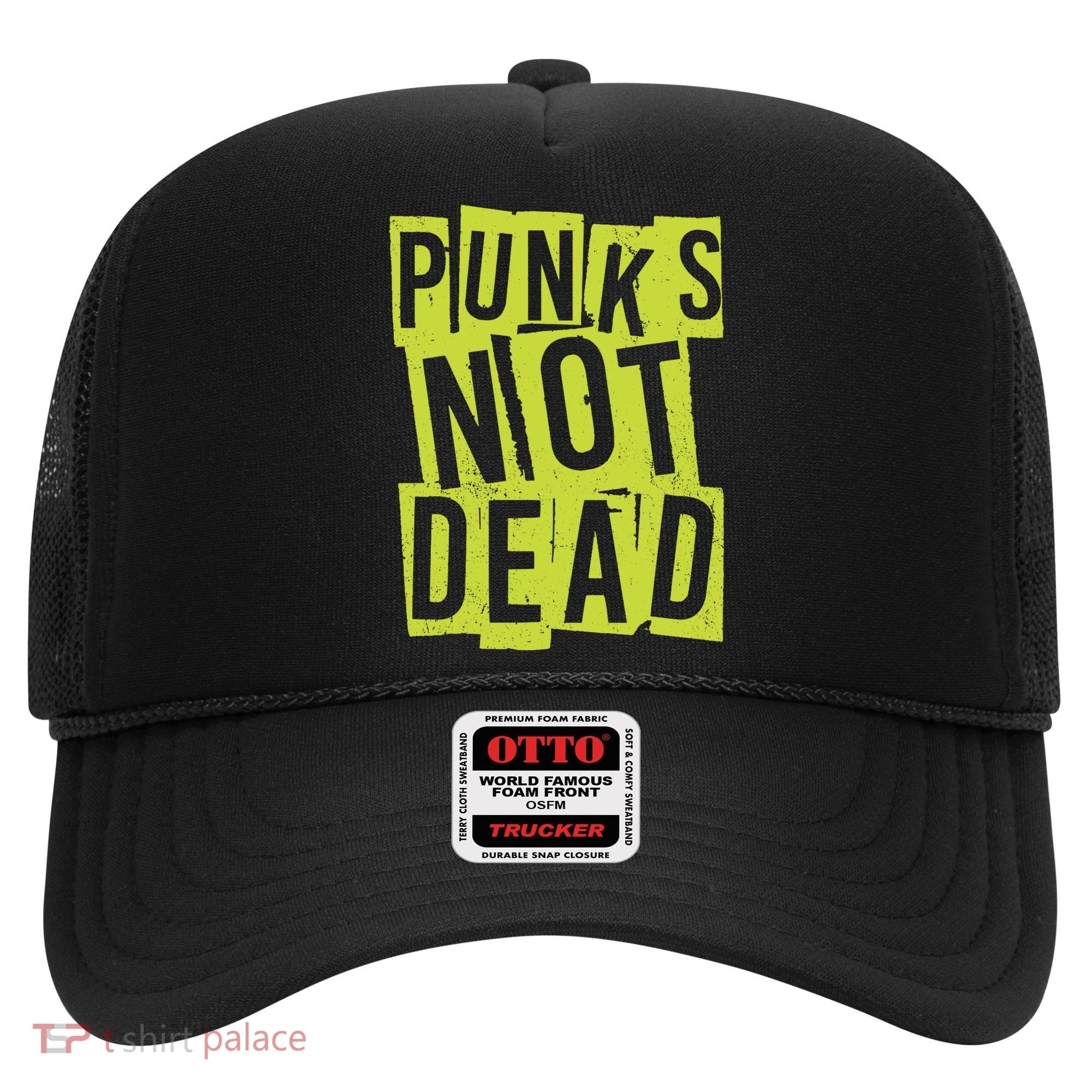 Punks Not Dead Neon Logo Hat