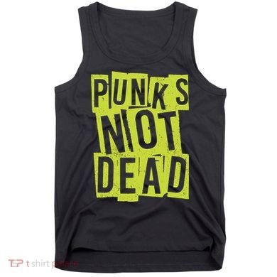 Punks Not Dead Neon Logo Tank Top