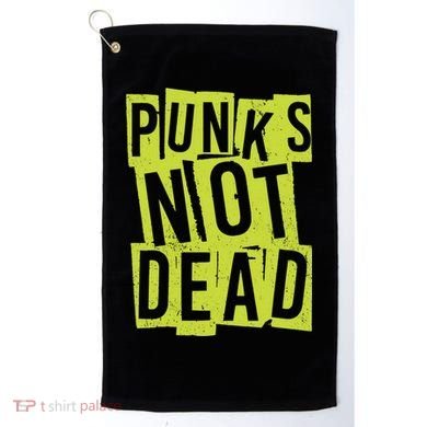 Punks Not Dead Neon Logo Golf Towel