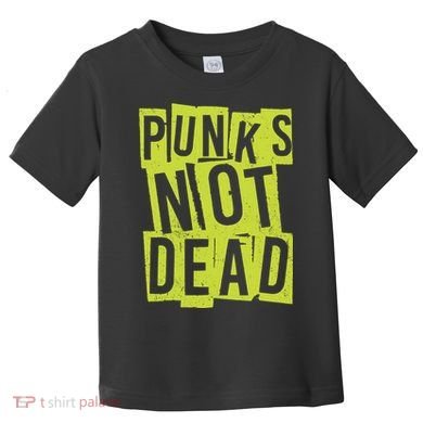 Punks Not Dead Neon Logo Toddler T-Shirt